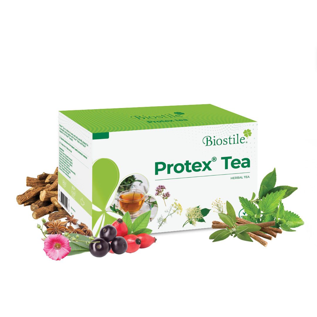 Biostile Kräutertee mit Fenchel Anis und Kamille für Verdauung, Filterbeutel, 50 g, Mit Grüntee, Oregano und Ingwer, 30 Filterbeutel