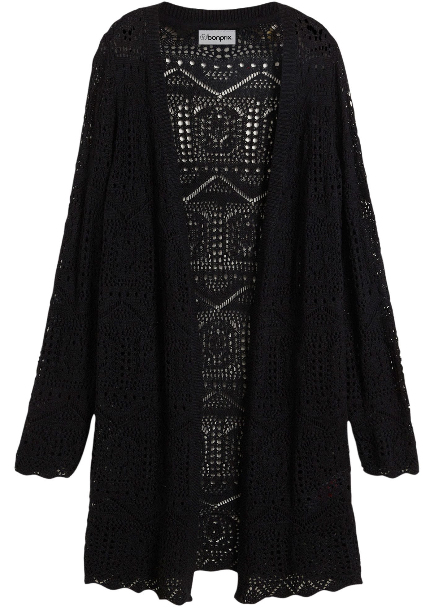 Longstrickjacke