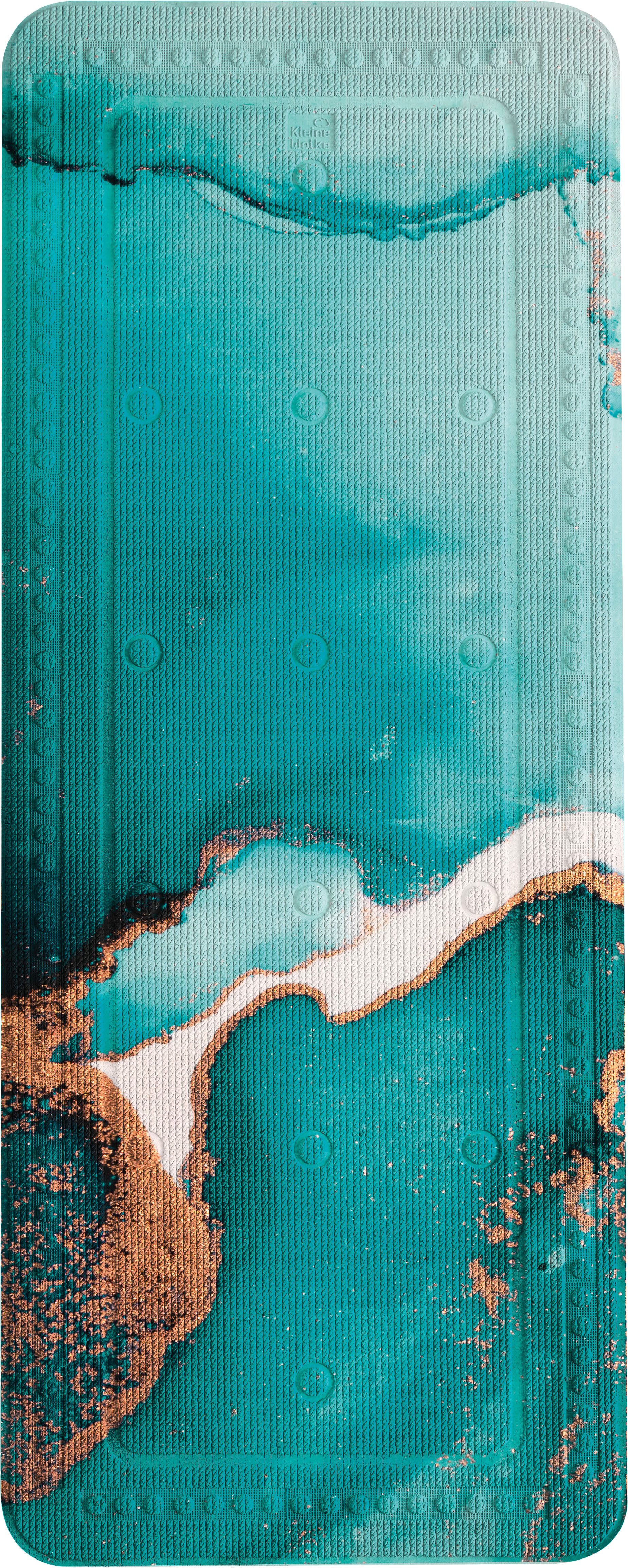 Kleine Wolke Wanneneinlage Teal, B: 36 cm, L: 92 cm, für die Badewanne