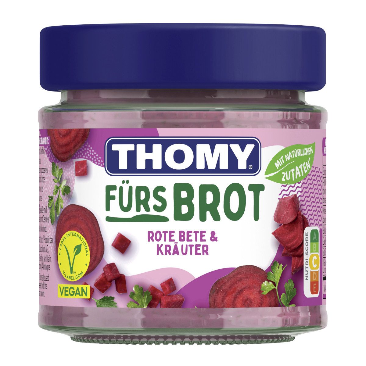 THOMY Saucen, Thomy Fürs Brot Rote Bete und Kräuter veganer Brotaufstrich 180g