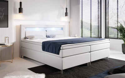 Baidani Boxspringbett Hypnos, inkl LED, Topper und Matratze