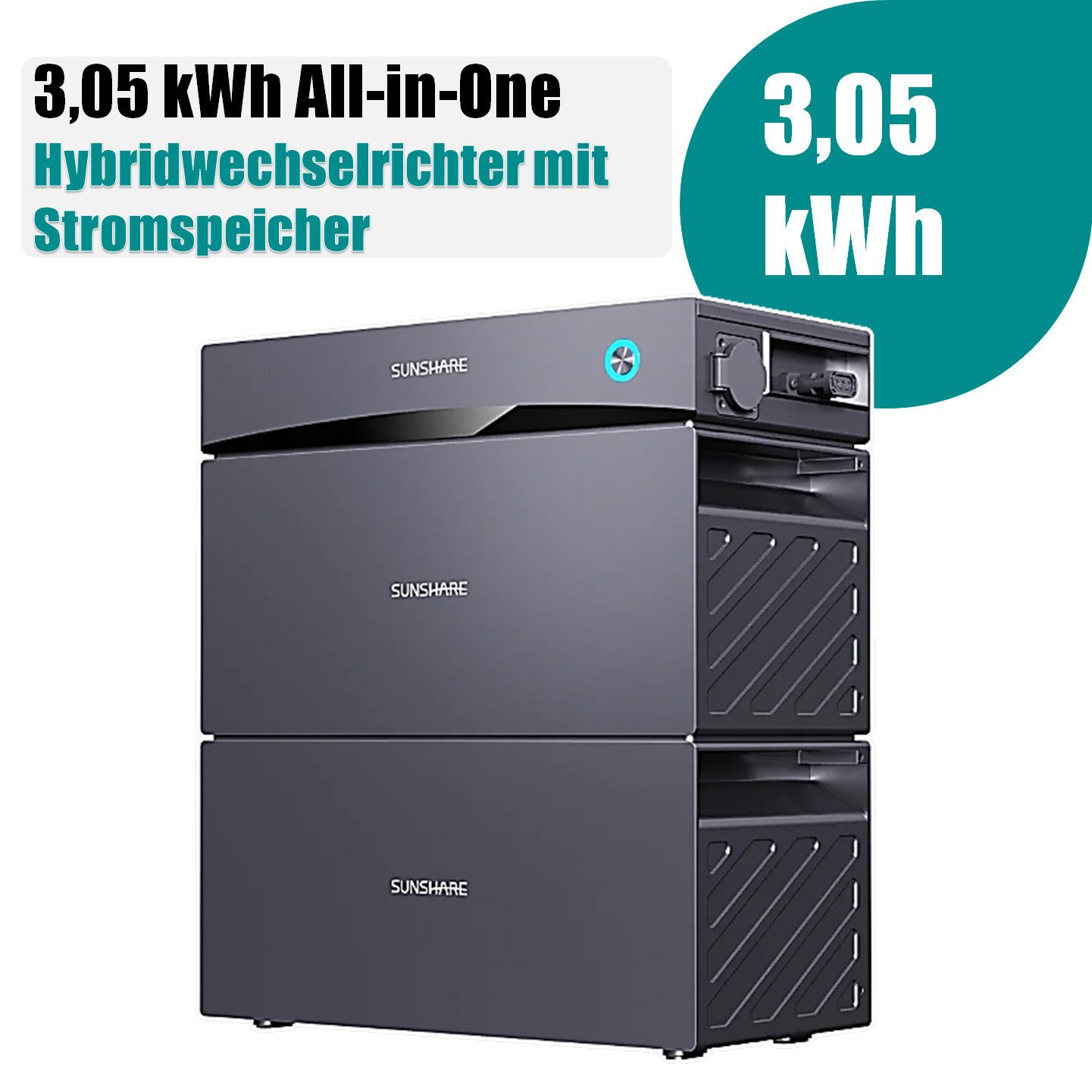 Balkonkraftwerk Glory All-in-One Balkonkraftwerk Stromspeicher 1.52 kWh
