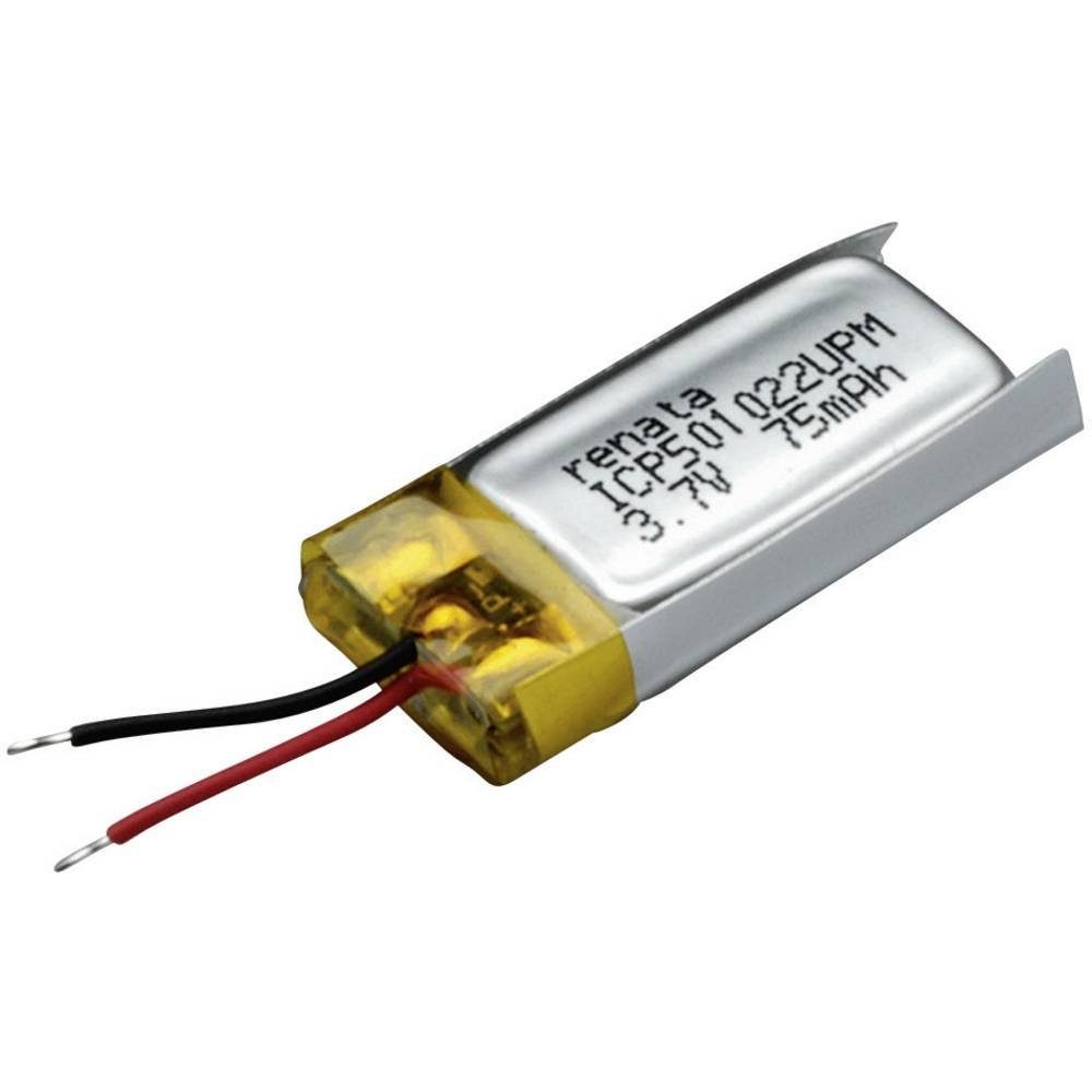 Renata Lithium-Polymer Akku 100640 Akku, Kabel