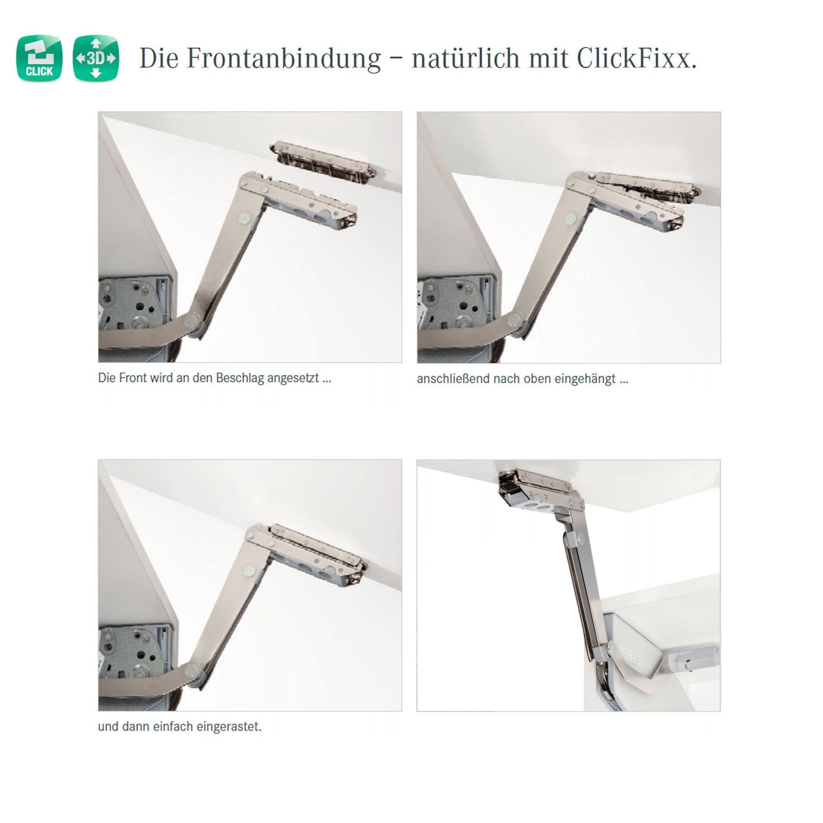 Kesseböhmer FREEswing SO-TECH® Klappenbeschlag Möbelbeschlag