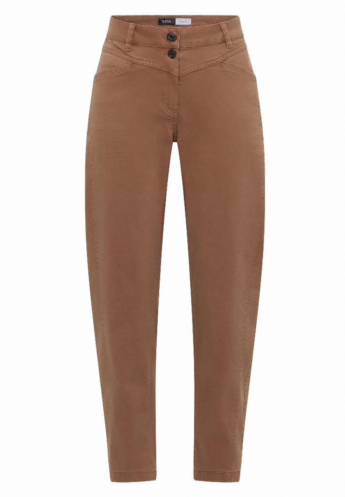 CECIL Schlupfhose Mid Waist Barrel Leg Hose im Casual Fit