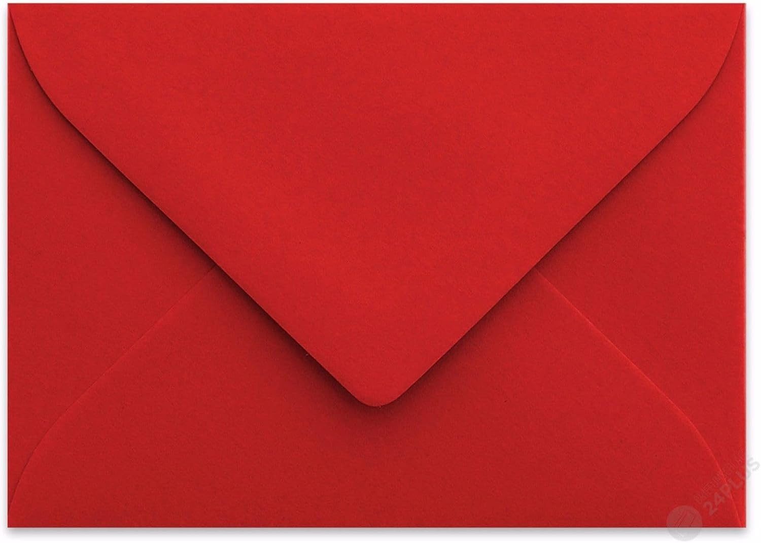 Briefumschläge24Plus Briefumschlag 25 Briefumschläge Rosen Rot 6 x 9 cm feuchtklebend