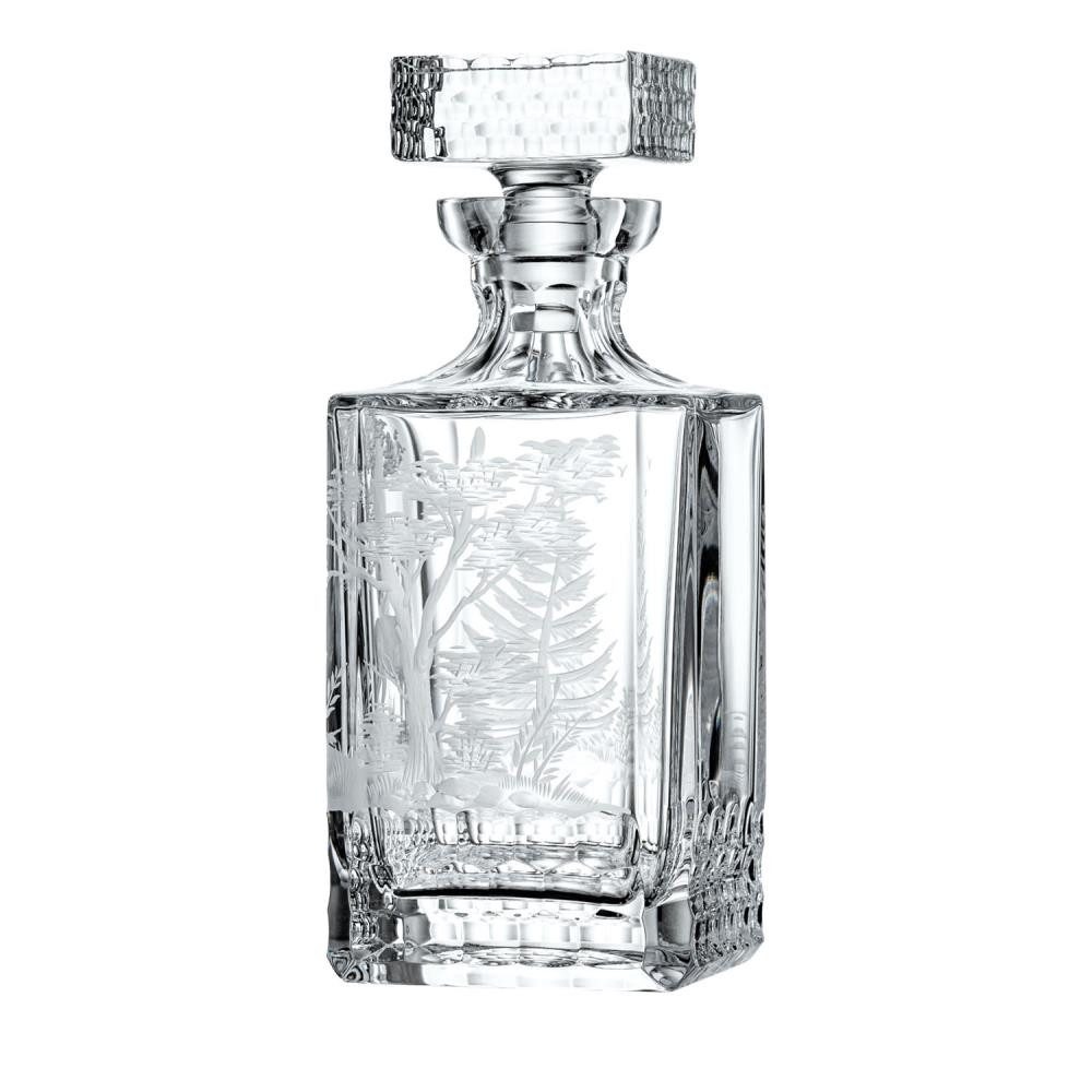 ARNSTADT KRISTALL Karaffe Whiskykaraffe Jagdgravur (25 cm) - Kristallglas mundgeblasen · handges, (1-tlg)