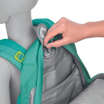 coocazoo Schulranzen Schulrucksack-Set MATE All Mint 3-teilig (Rucksack, Mäppchen, Sporttasche), ergonomisch, reflektiert, Körpergröße: 135 - 180 cm