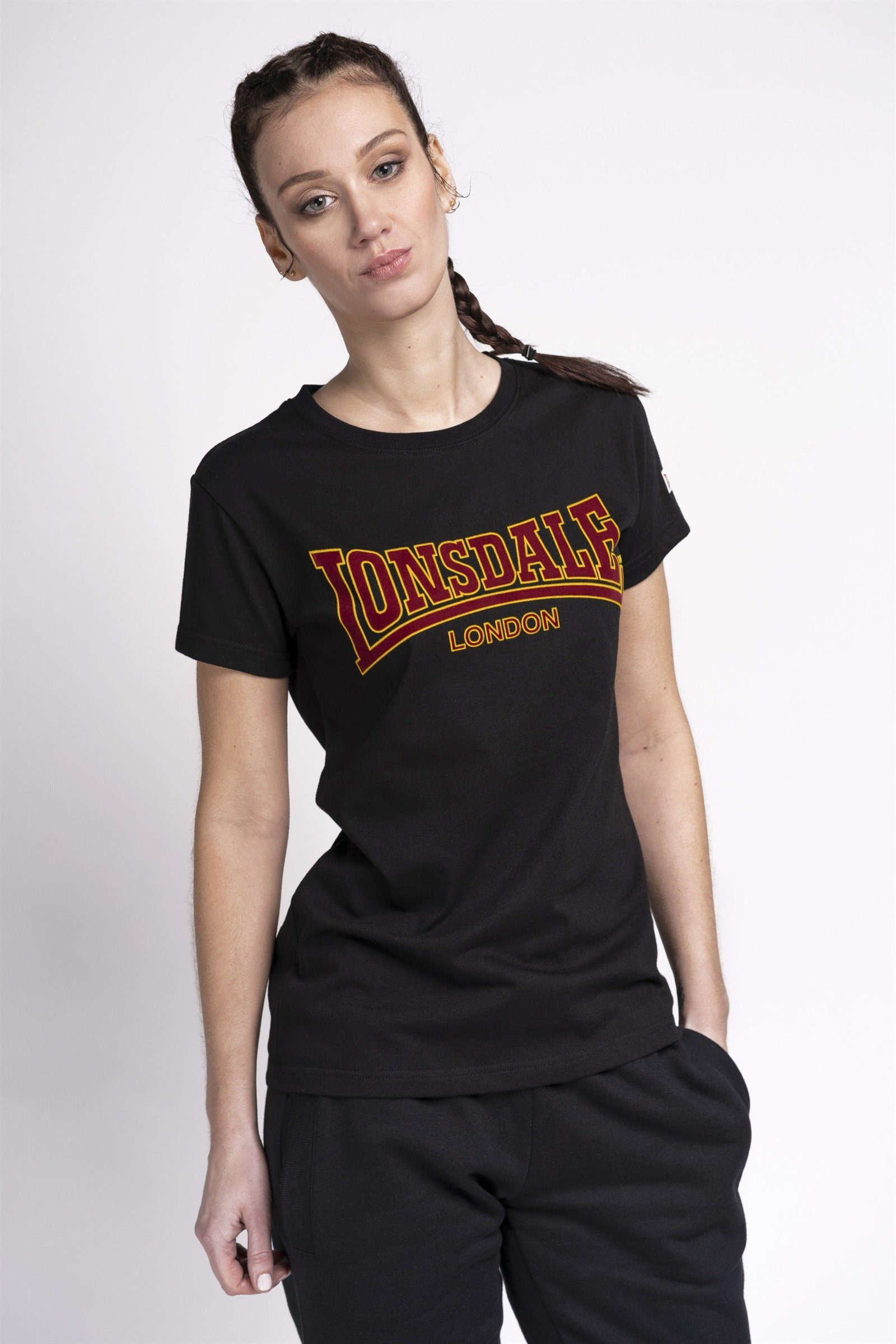 Lonsdale T-Shirt Lonsdale Damen T-Shirt Ribchester Adult