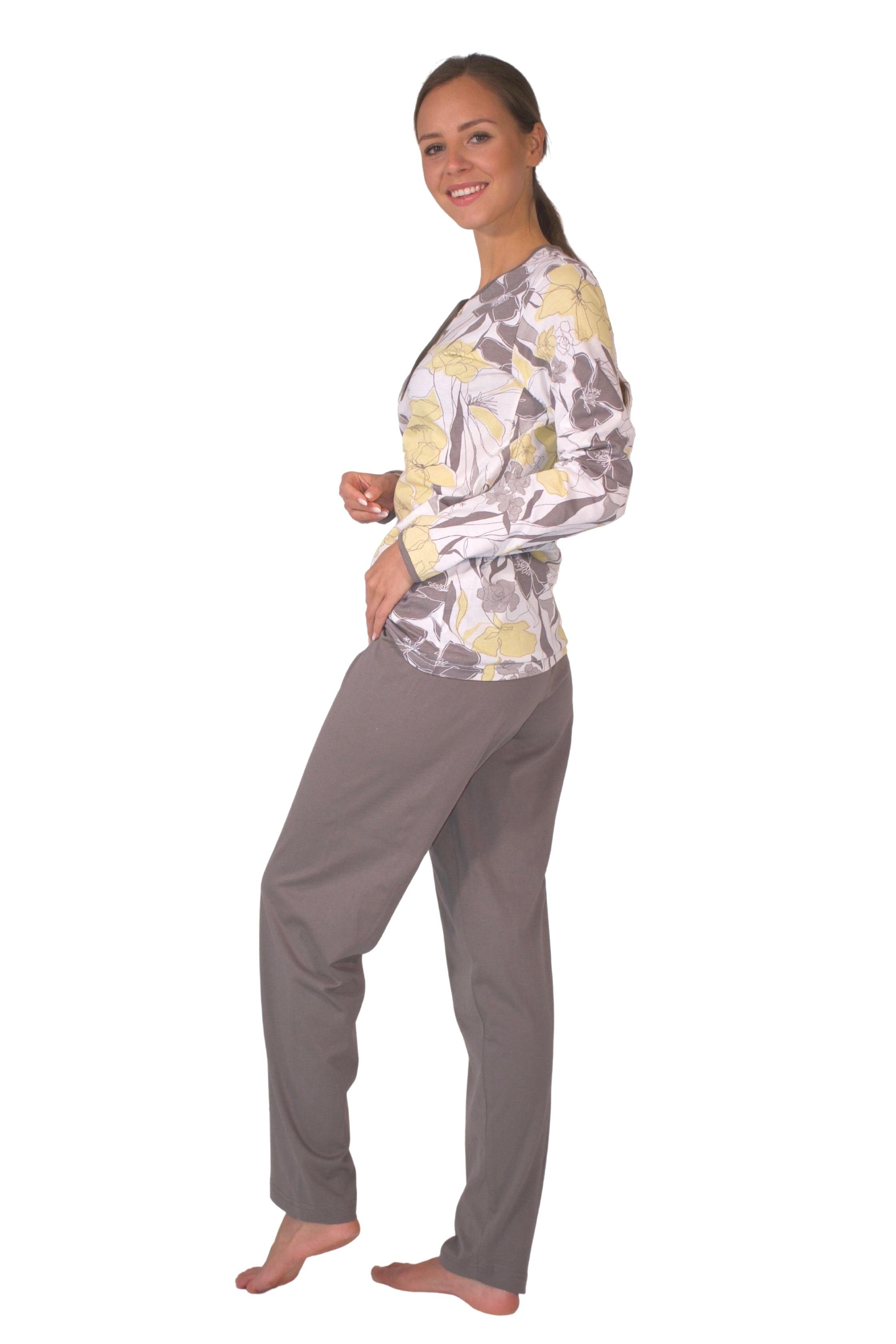 aus reiner DF652 Pyjama, Pyjama Consult-Tex Qualität Baumwolle-Jersey Schlafanzug Damen