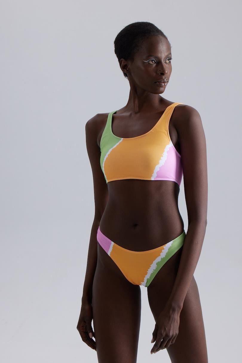 Badekleid Damen Bikini - Eleganter High Waist Bikini in Verschiedenen Farben, İn