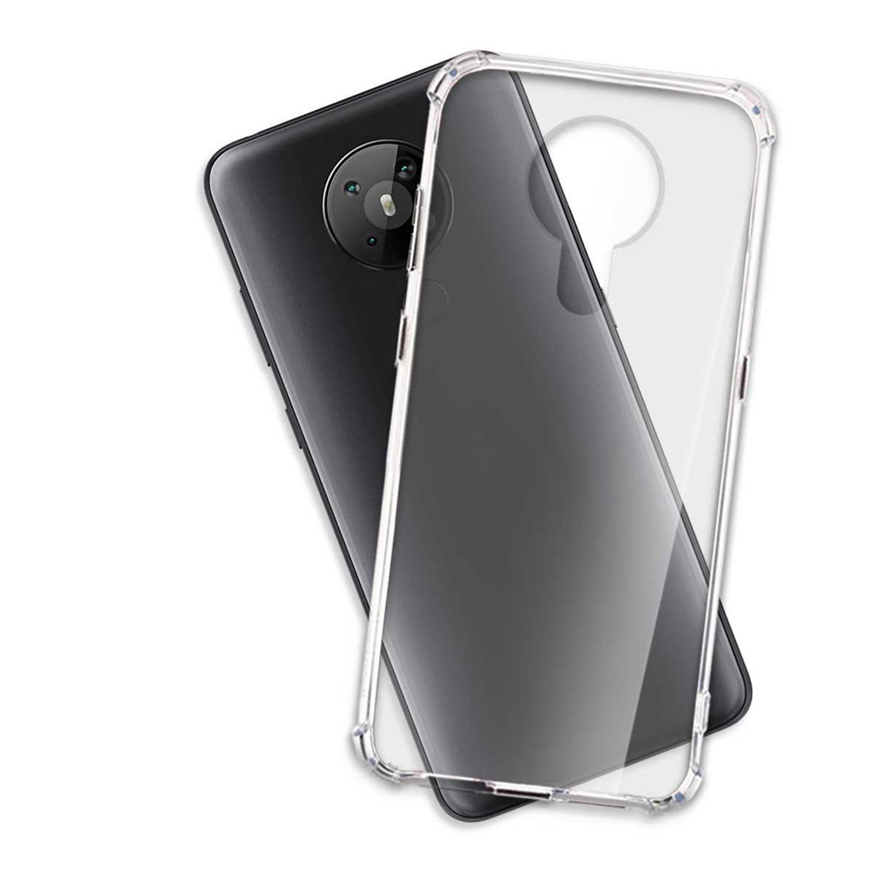 mtb more energy Smartphone-Hülle Clear Armor Case für Nokia 5.3, Transparente TPU Schutzhülle Case Backcover mit Anti-Shock Verstärkung