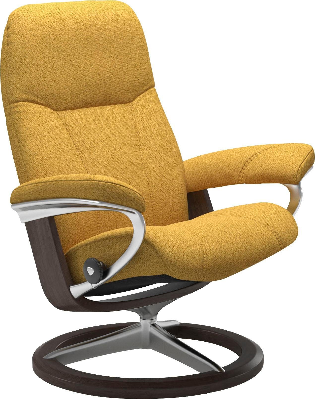 Signature Consul, Stressless® Base, Relaxsessel Wenge mit Gestell S, Größe