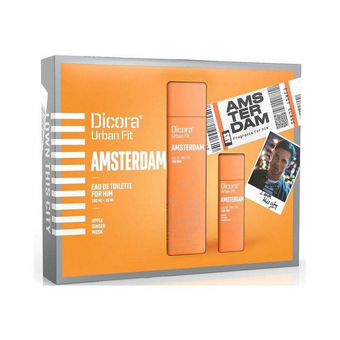 DICORA Duft-Set Set mit Herrenparfüm Dicora Urban Fit Amsterdam 2 Stücke