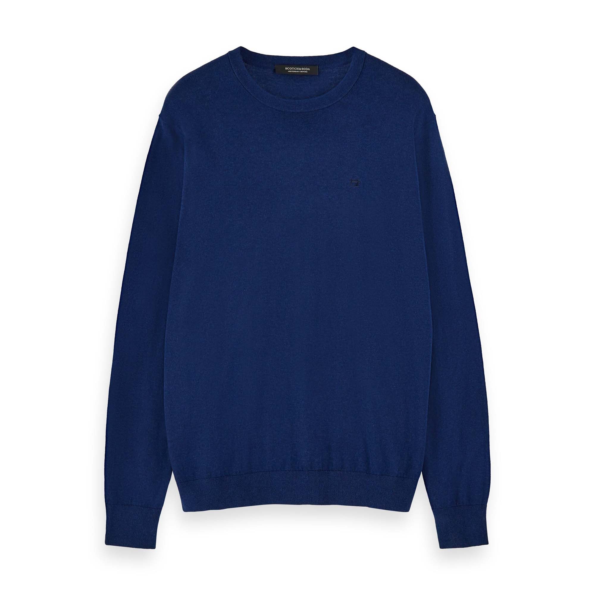 Fleecepullover Scotch & Soda Herren Pullover Classic Crewneck Pull 155476