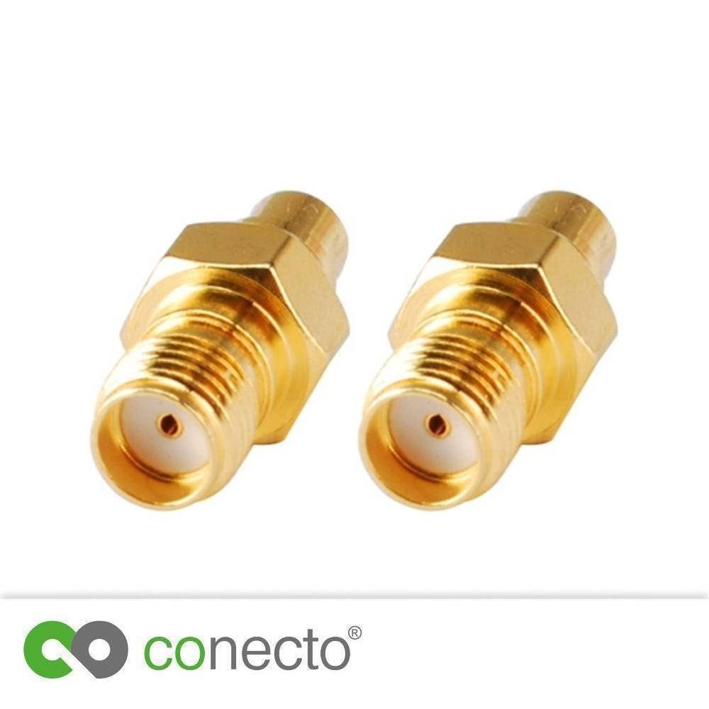 conecto conecto SMA-Adapter, MCX-Kupplung, MCX-Buchse SAT-Kabel Pin SMA-Buchse auf ohne
