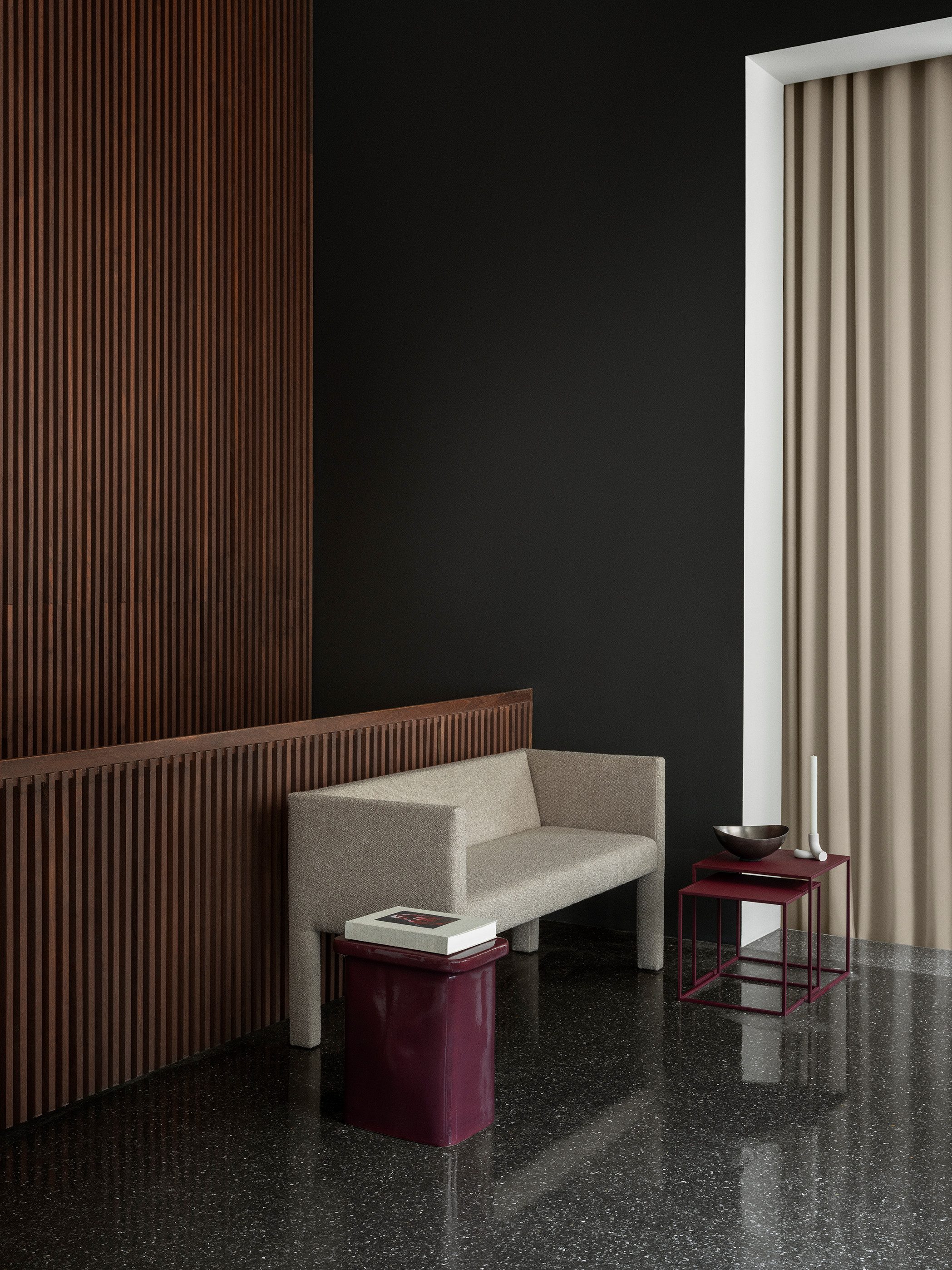 blomus Beistelltisch -FERA- 2er Set quadratische Tische: Minimalistisch, Robust & Elegant (Set, 2-St., 2 Tische), Pulverbeschicht, Minimalistisches Design, Platzsparend, Quadratisch