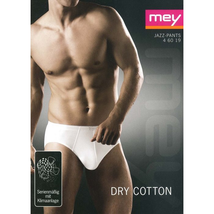 Mey Jazz-Pants Slips DRY COTTON (Vorteilspack 2-St. 2er-Pack) Herren Slip Unterhose aus Coolmax-Fasern im Vorteilspack