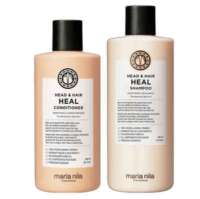 Maria Nila Haarpflege-Set Head & Hair Heal Duo, Set, 2-tlg., Shampoo 350 ml + Conditioner 300 ml, Anti-Haarausfall, Haarwachstum