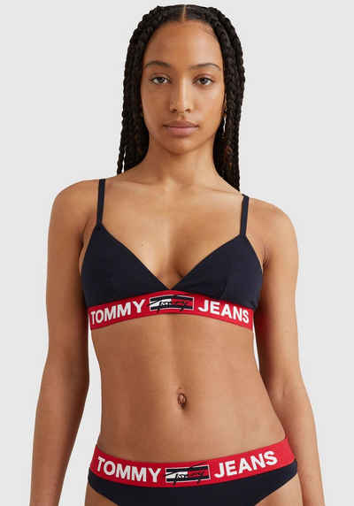 Tommy Hilfiger Underwear Triangel-BH TRIANGLE BRALETTE UNLINED mit Tommy Hilfiger Logo-Schriftzug auf dem Elastiktape