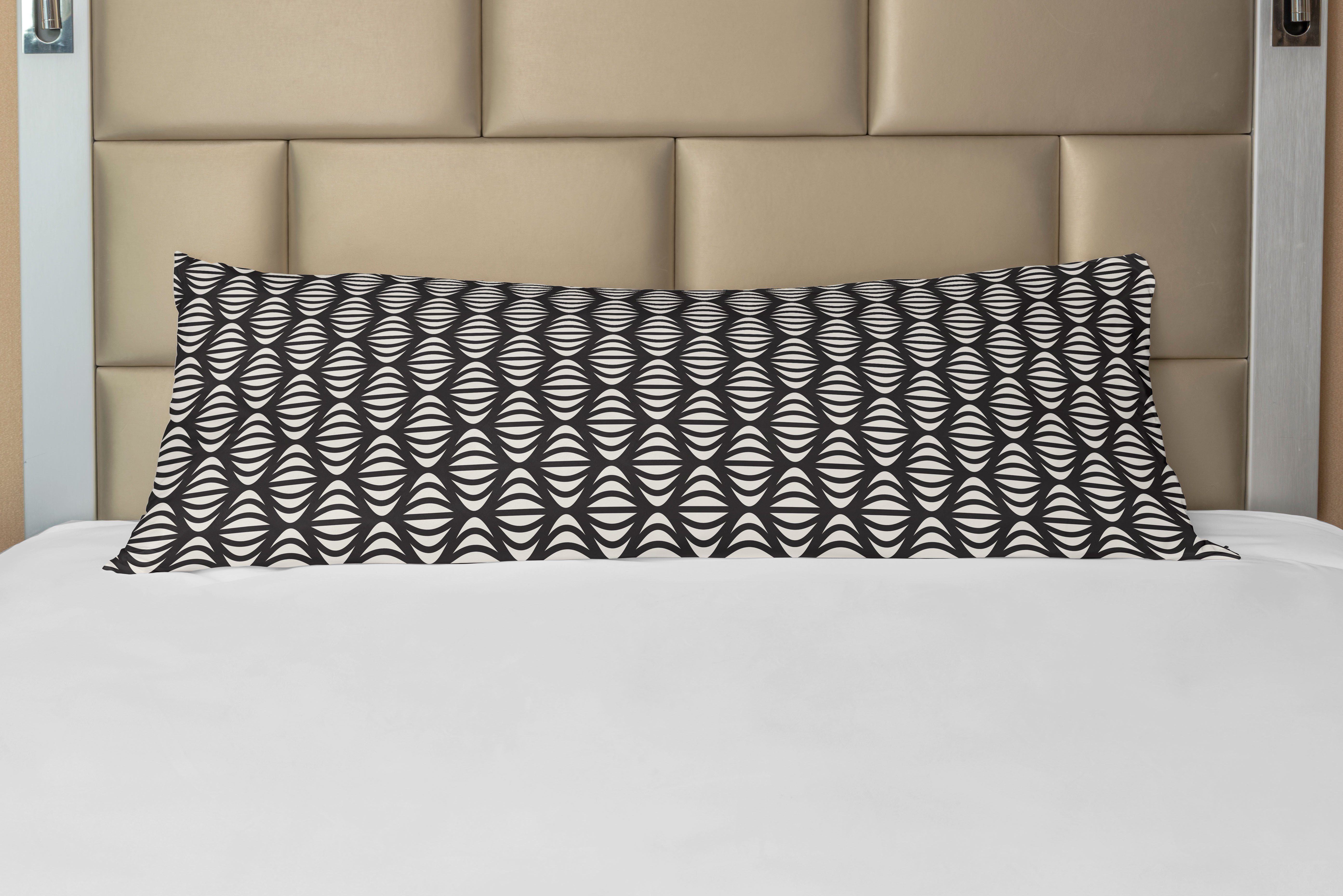 Geometrische Streifen-Design Deko-Akzent Kissenbezug, Abstrakt Abakuhaus, Seitenschläferkissenbezug Langer