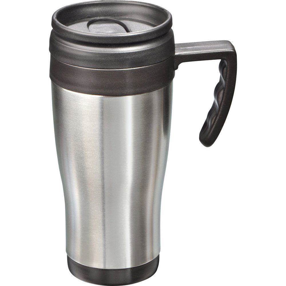 MATO interpräsent Isolierkanne MATO interpräsent Thermobecher Edelstahl (gebürstet), Schwarz 0.4 l 4, 0.40 l