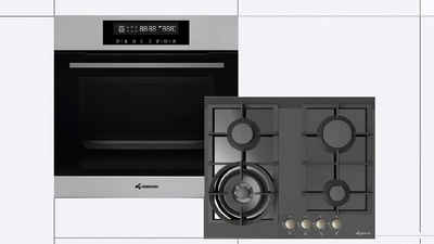 Klugmann Backofen-Set KO609TCX + KT604.5BGLD, mit 1-fach-Teleskopauszug, 9 Funktionen, Umluft, Grill-, Teleskopauszug, Timer, WOK 4kW!