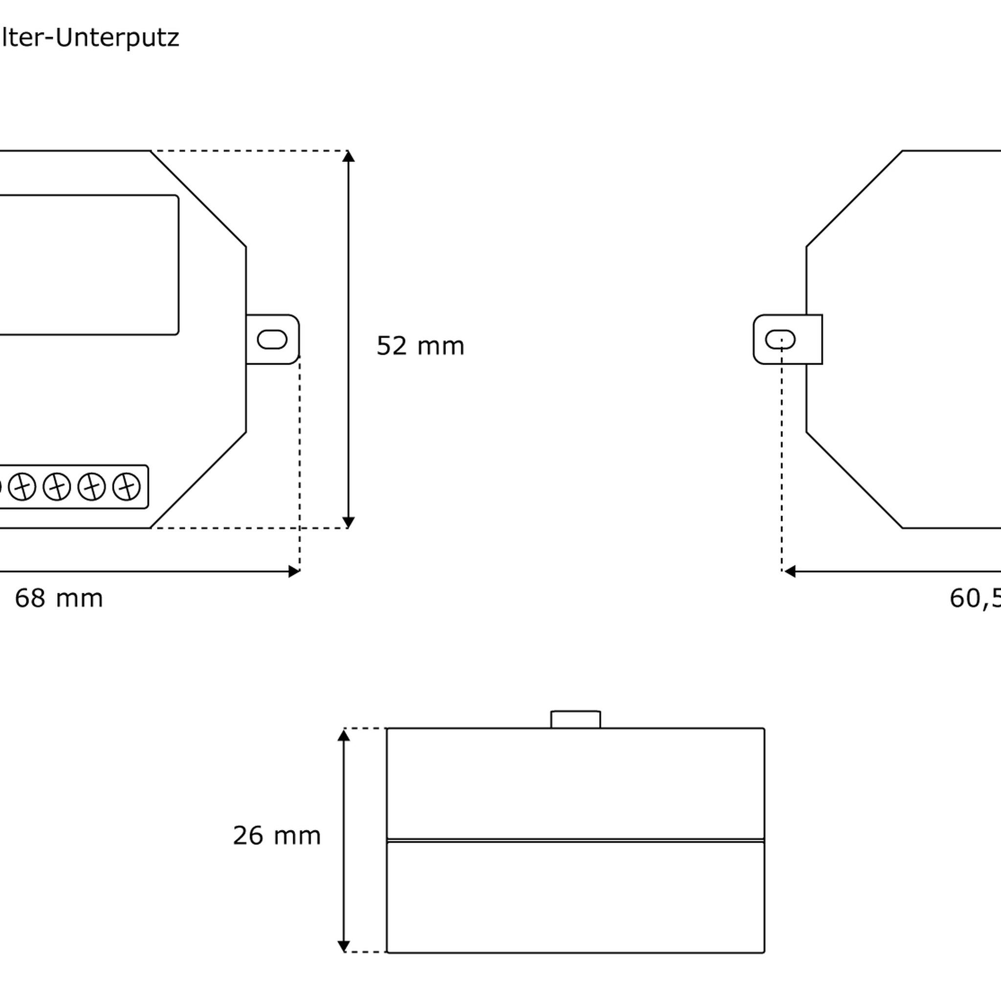 jarolift Rollladen-Funksteuerung Funkempfänger für Licht TDRRUP-L, 1-Kanal, Unterputz, für Rollläden & Markisen, 1-tlg., 1 Stück, Unterputzmontage, Zeitsteuerung möglich, geringer Standbyverbrauch
