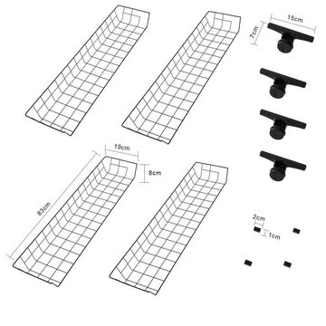 SoBuy Aufbewahrungskorb FRG34-P0 (2 St), 2er Set Körbe für Kleiderständer Teleskop Garderoben System