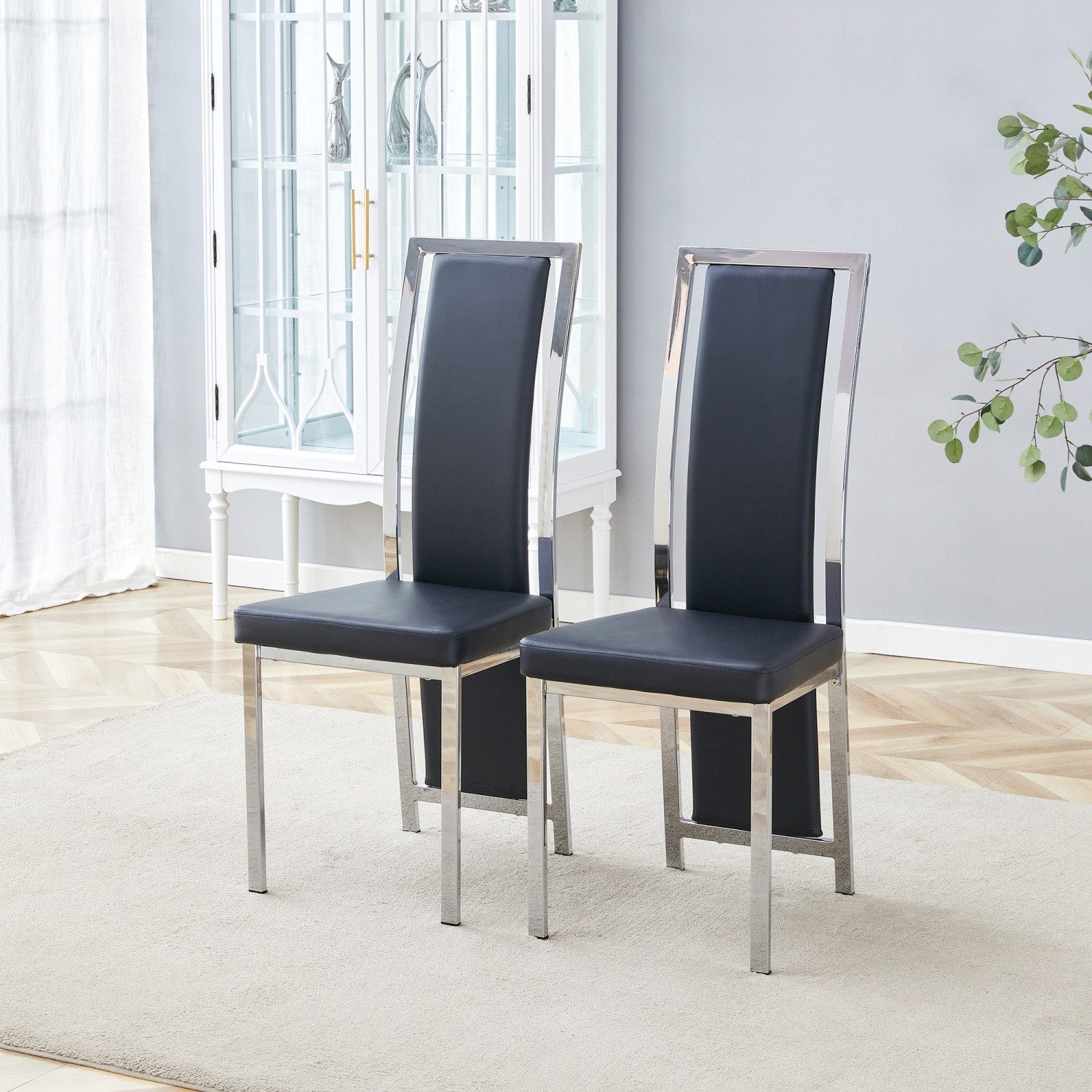 ANYSUN Esszimmerstuhl Esszimmerstühle,Esszimmer Stühle mit Goldkante. (Stuhl Stühle Esszimmerstühle Küche 2er-Set/ 4er-Set, 2 St), Küchenstuhl Küchenstühle Essstühle für den Esstisch Ess Stühle
