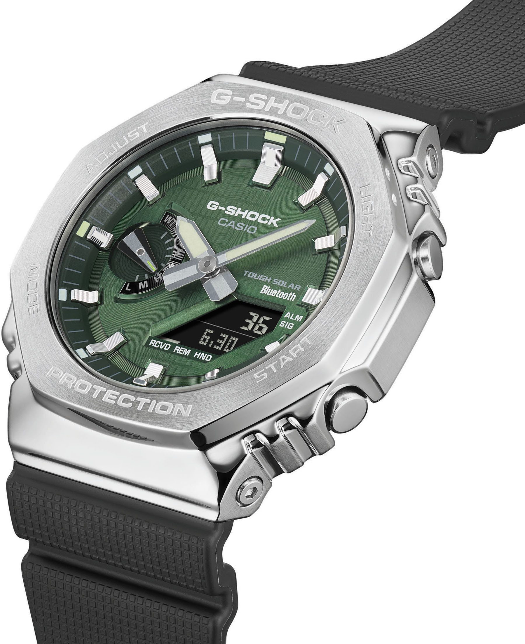 CASIO G-SHOCK Smartwatch, Armbanduhr, Herrenuhr, Bluetooth, Resinarmband,Weltzeit, Phone Finder