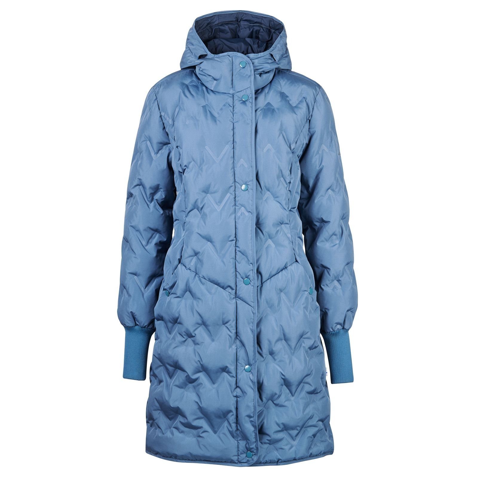 Finside Allwetterjacke Finside Juolukka Real Teal Winterstepp Parka 42 Wintermantel in Stepp Optik