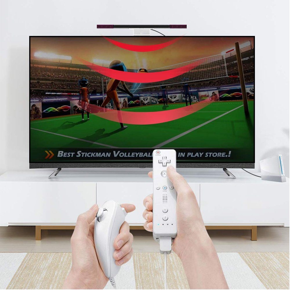 GelldG Sensor Sensorleiste Wii, für Infrarot-Ray-Sensorleiste kabelgebundene Ersatz