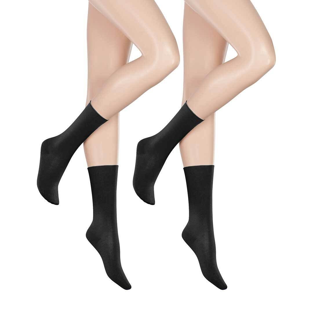 Hudson Basicsocken Only 2-Pack (2-Paar) Socken im Doppelpack mit Rollrand
