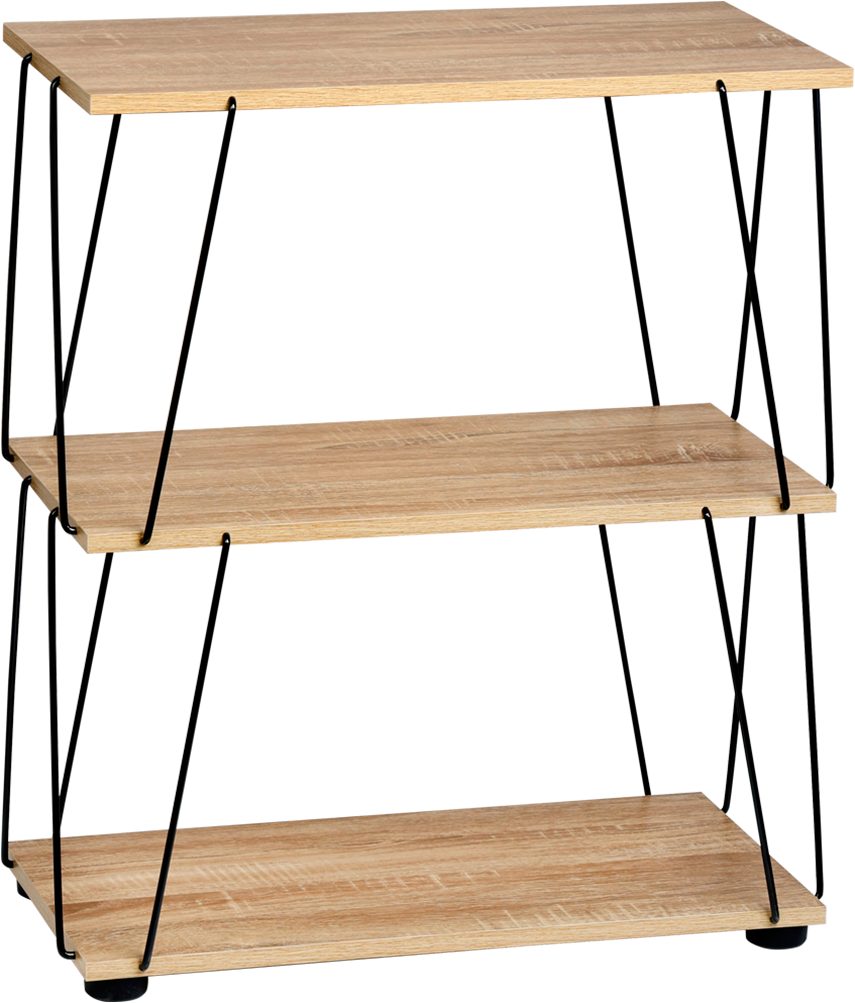 KESPER® Regal mit 3 Ablageflächen, sonoma Eiche, FSC zertifiziert, 1-tlg., Maße: 61,5 x 31,5 x 71,2 cm