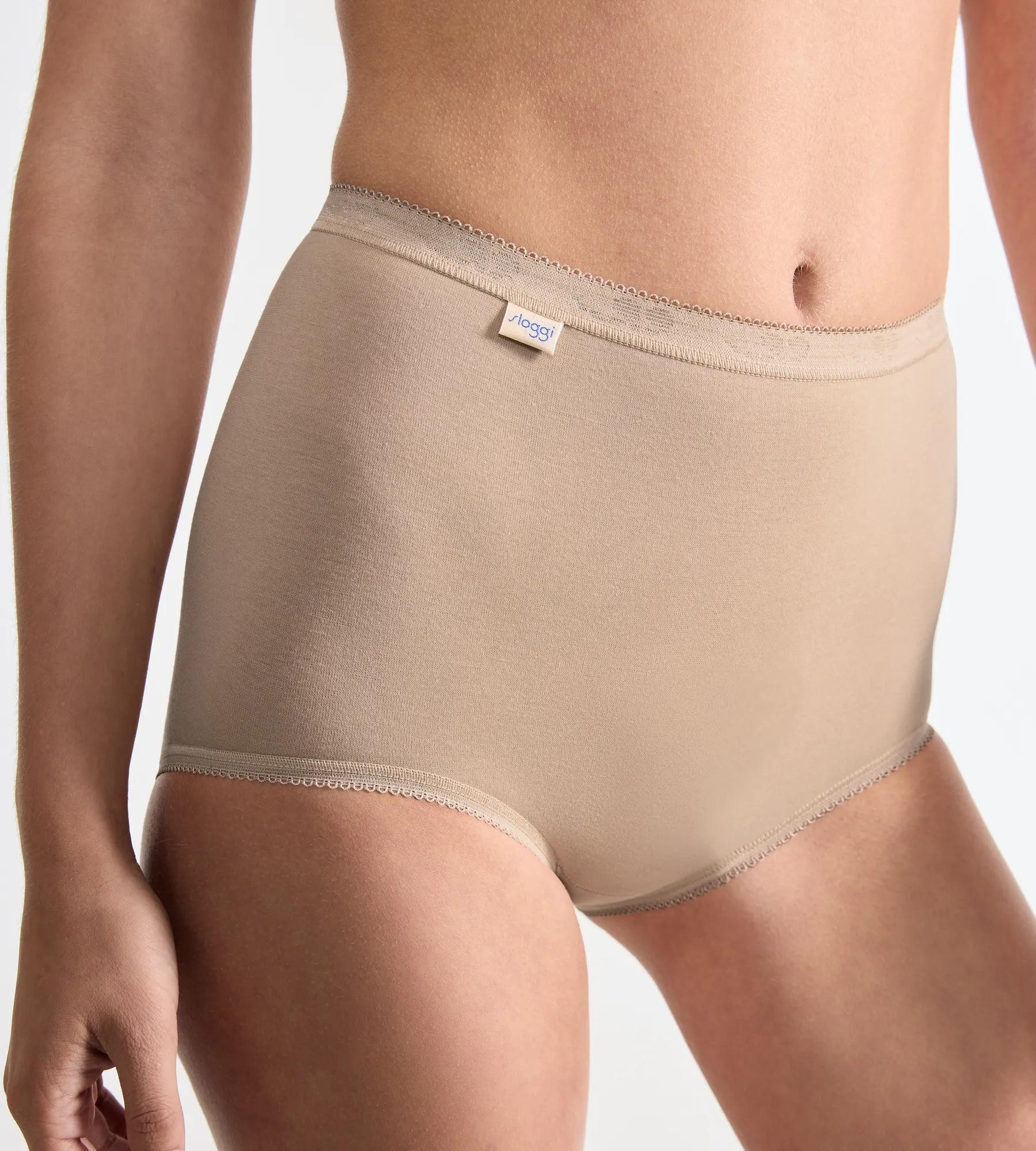 sloggi Maxislip Basic+ (4er Pack) weiche Nähte, Baumwollmischung