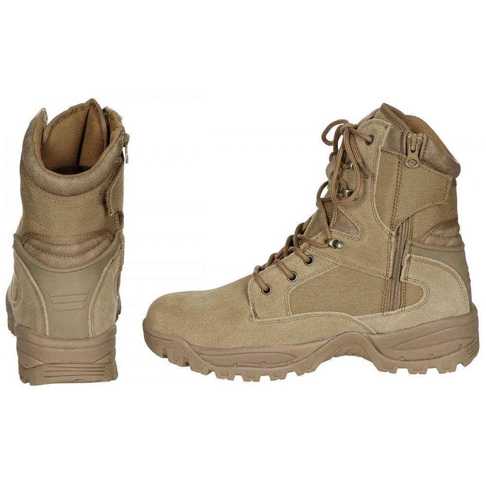 MFH Stiefel, "Mission", Cordura, gefüttert, coyote günstig online kaufen