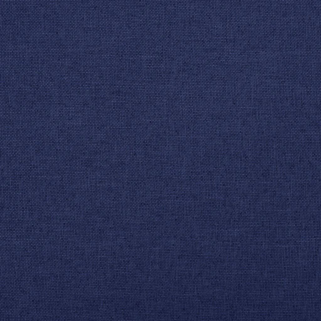 mit Blau Sitzbank Blau Leinenoptik 76x38x38 Blau cm | Stauraum Faltbare vidaXL Sitzbank