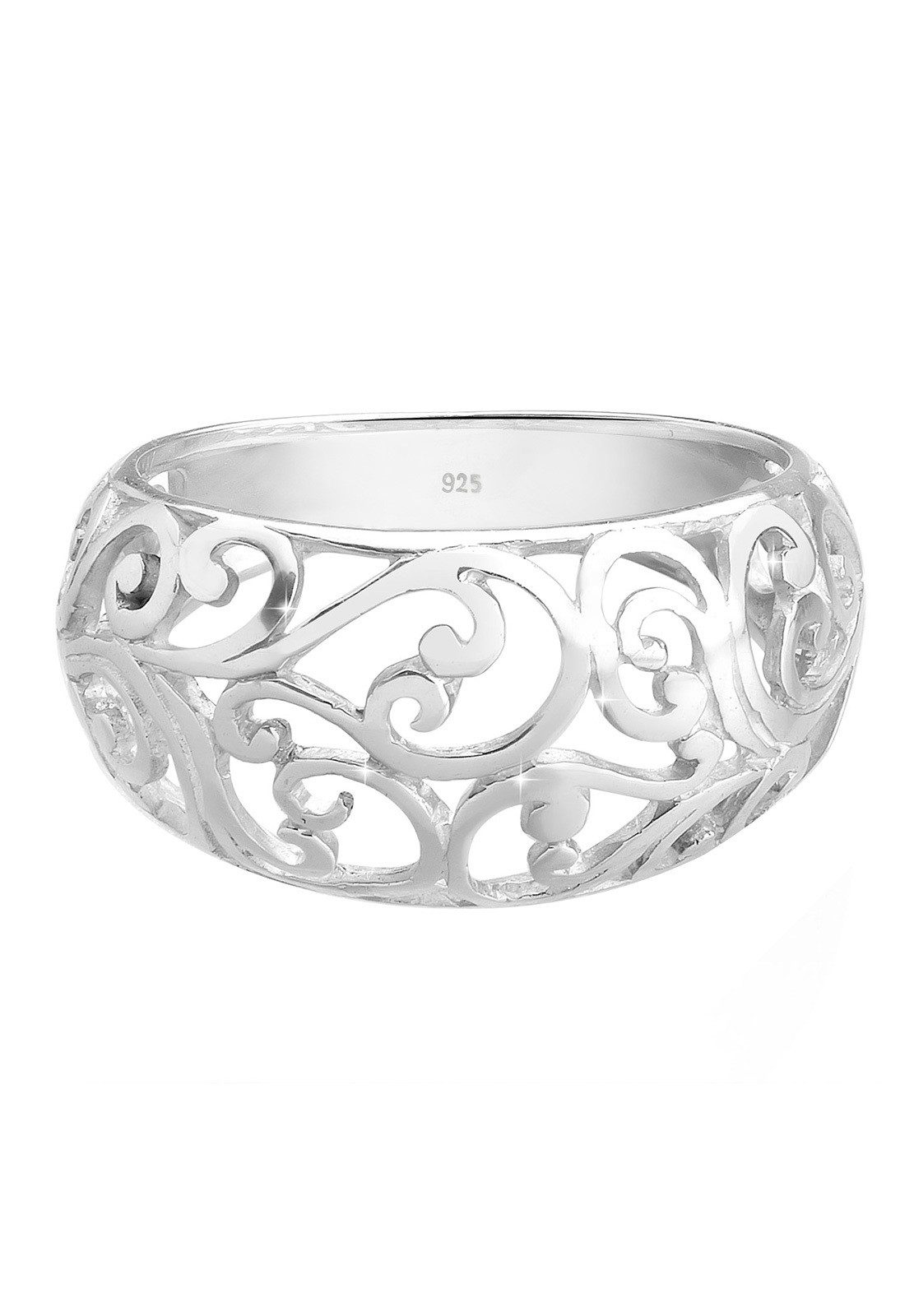 Elli Fingerring Ornament Floral Emaille 925er Sterling Silber, Ornament günstig online kaufen