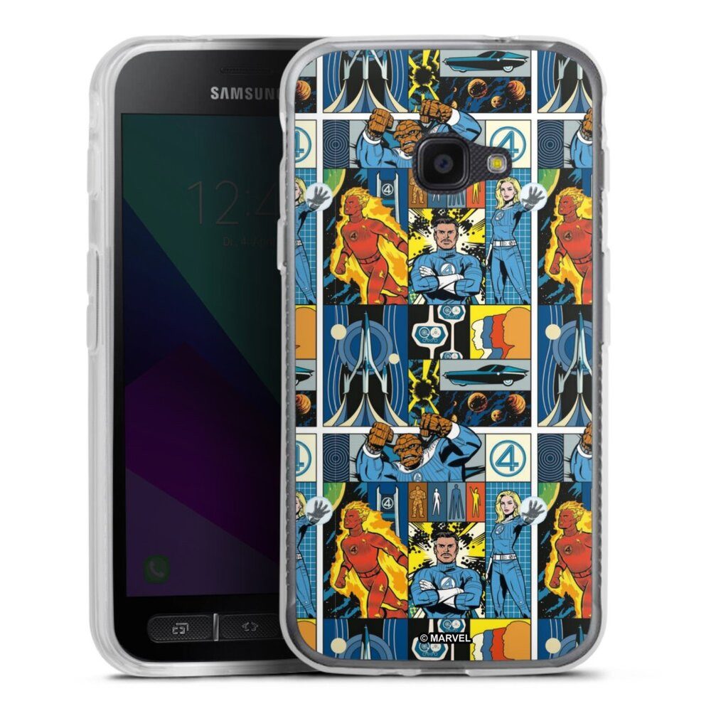 DeinDesign Handyhülle Marvel The Fantastic Four Offizielles Lizenzprodukt, Samsung Galaxy Xcover 4 Silikon Hülle Bumper Case Handy Schutzhülle