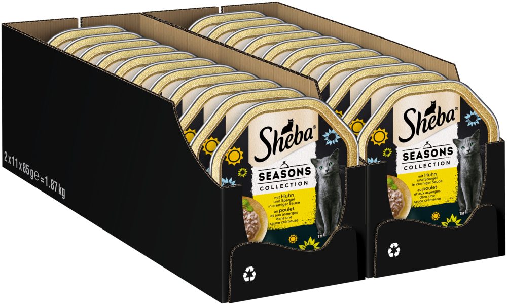 Sheba SHEBA® Schale Seasons Collection 2 x 11 x 85g, Nassfutter für: Katze