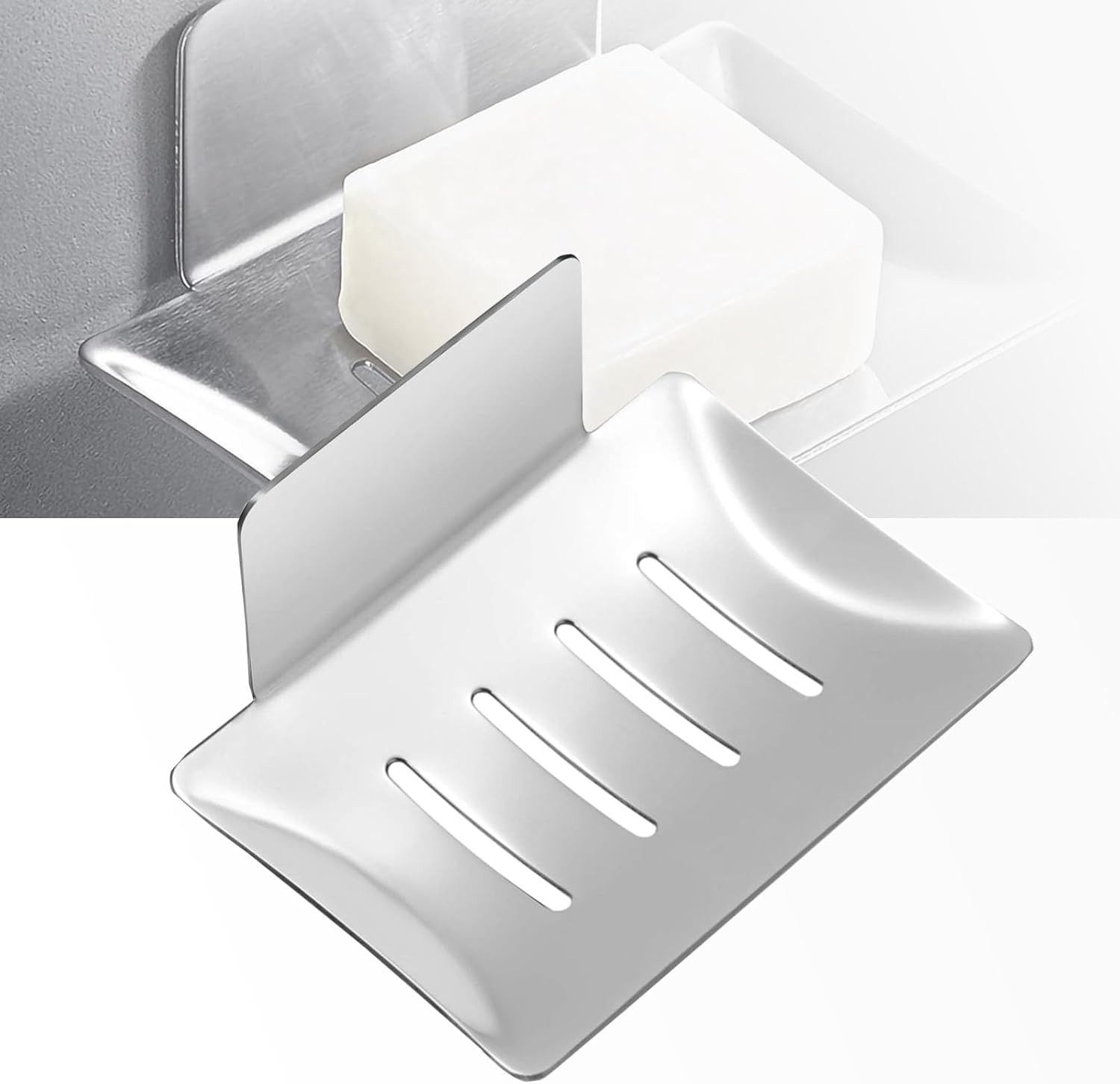 FELIXLEO Seifenschale Seifenhalter ohne Bohren Edelstahl selbstklebend Seif günstig online kaufen