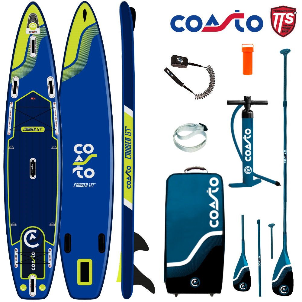 SUP-Board COASTO CRUISER 13.1 SUP Board Stand Up Paddle Surf-Board Race Touring