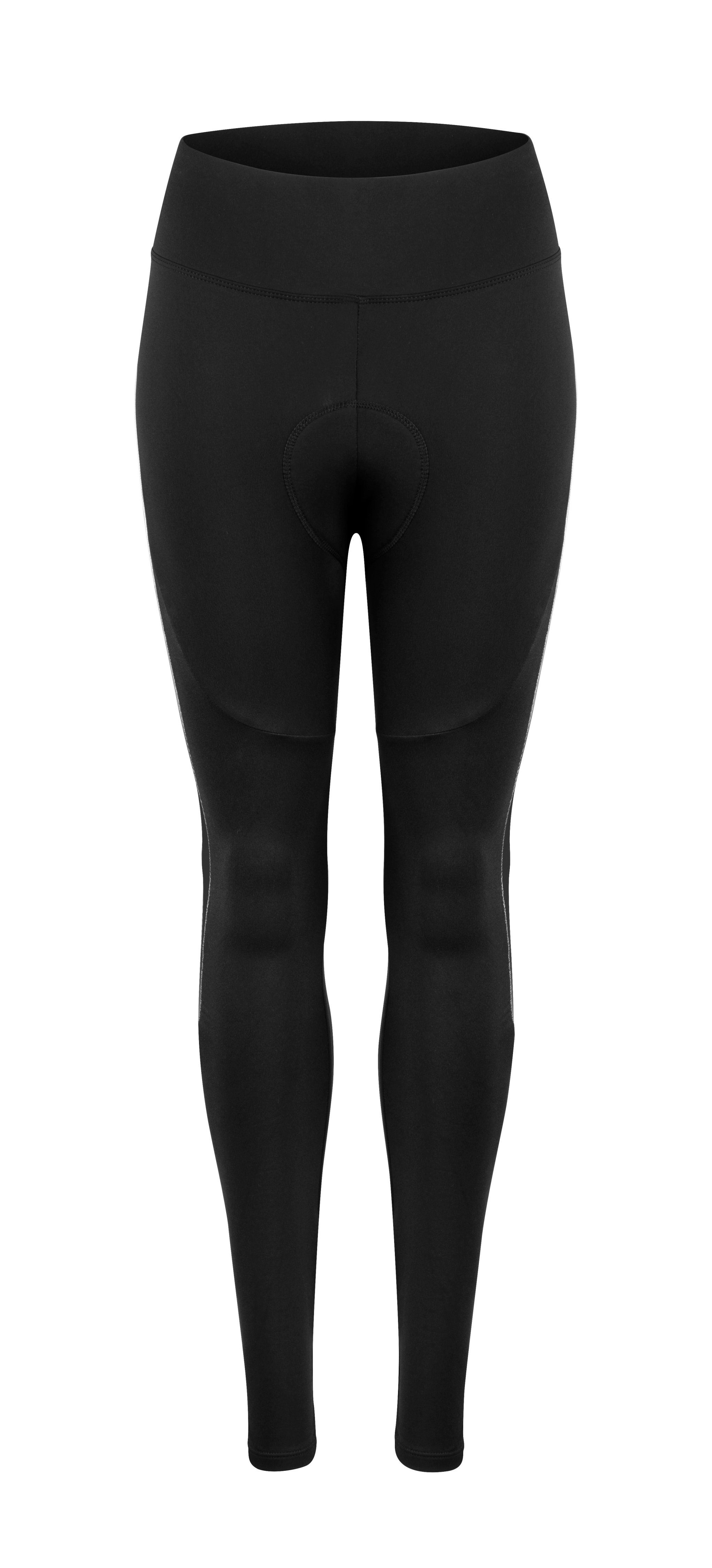 FORCE Fahrradhose Legging F RIDGE LADY mit Pad in grau schwarz 0 °C bis +10 °C %%%
