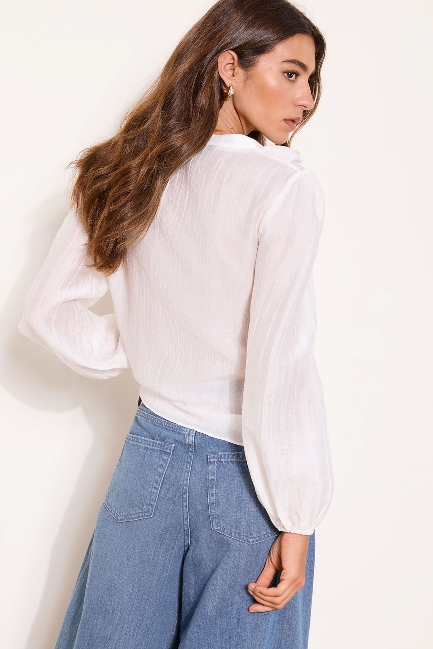 LIPSY Rüschenbluse Lipsy Rüschenbluse mit Bindedetail, Regular (1-tlg)