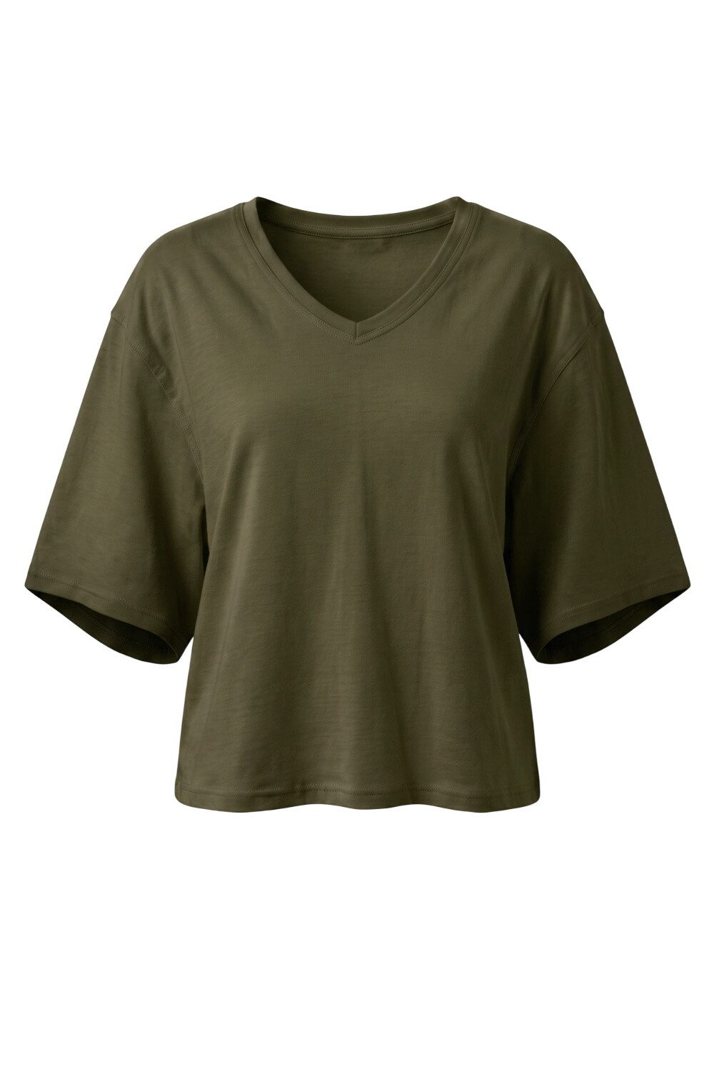No Matter What T-Shirt V-Ausschnitt Oversized T-Shirt