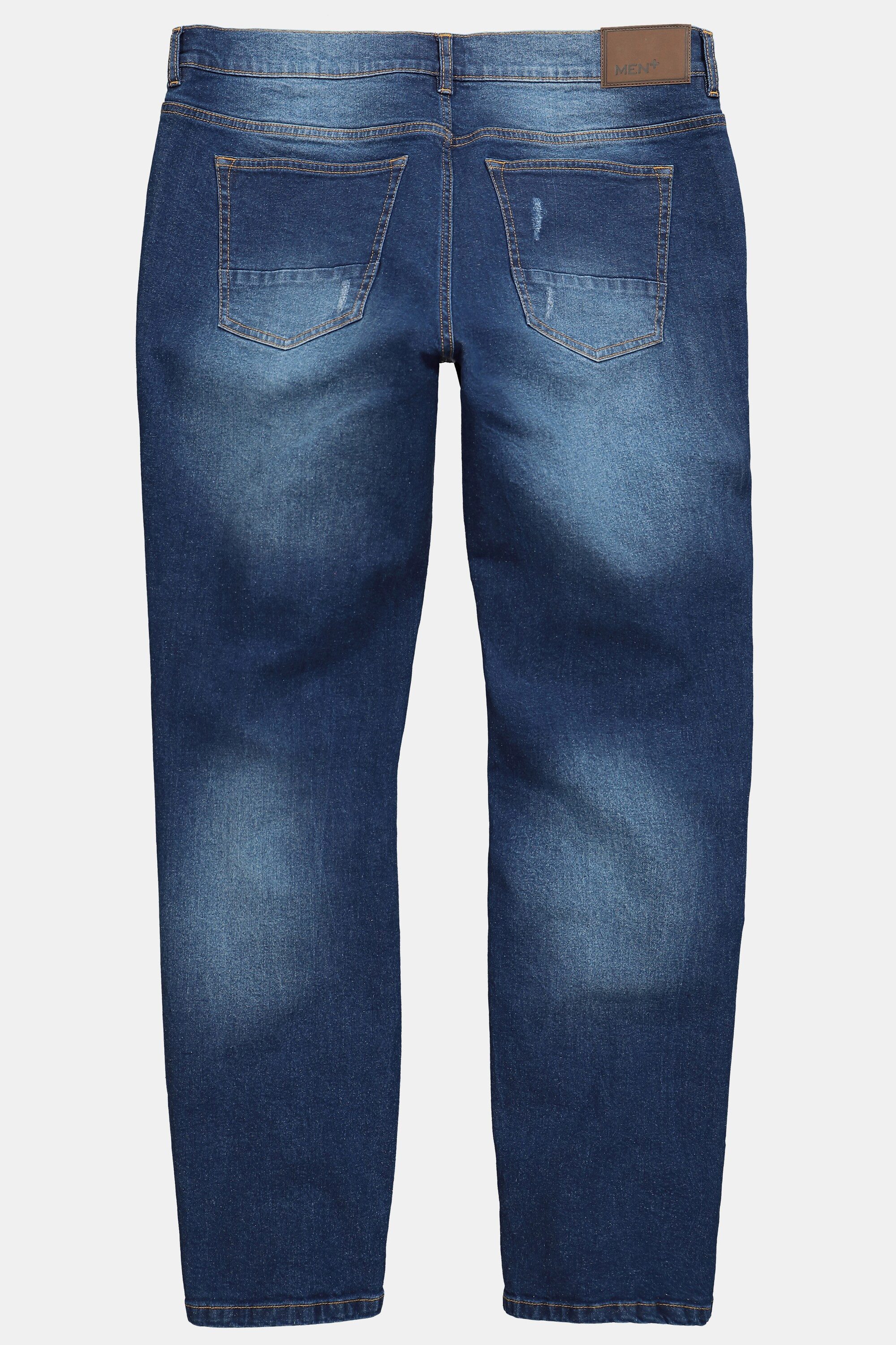 Men Plus 5-Pocket-Jeans Jeans Bauchfit Regular Fit 5-Pocket Destroys