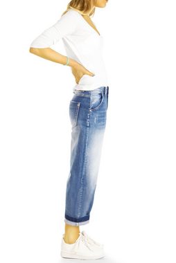 be styled 7/8-Jeans 7/8 Ankle Jeans Boyfriend Medium Waist Hose - Damen - j11p 5-Pocket-Style, mit Stretch-Anteil