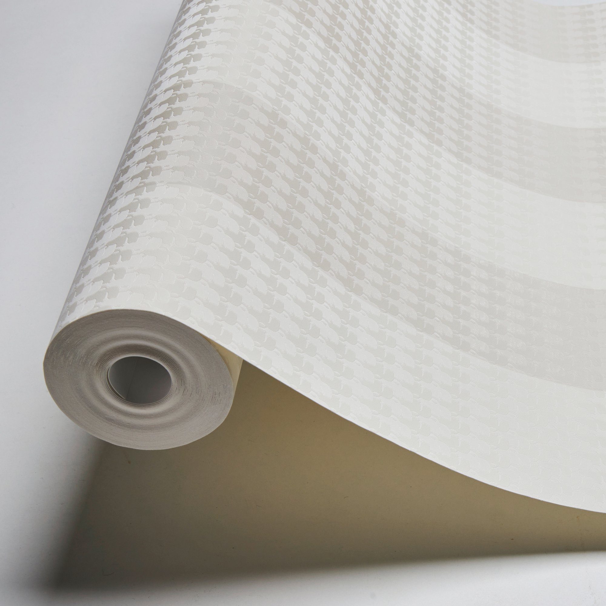 Lagerfeld Paper gestreift, Streifen, Stripes, Architects Designer Streifentapete beige/creme/weiß Vliestapete Tapete Karl