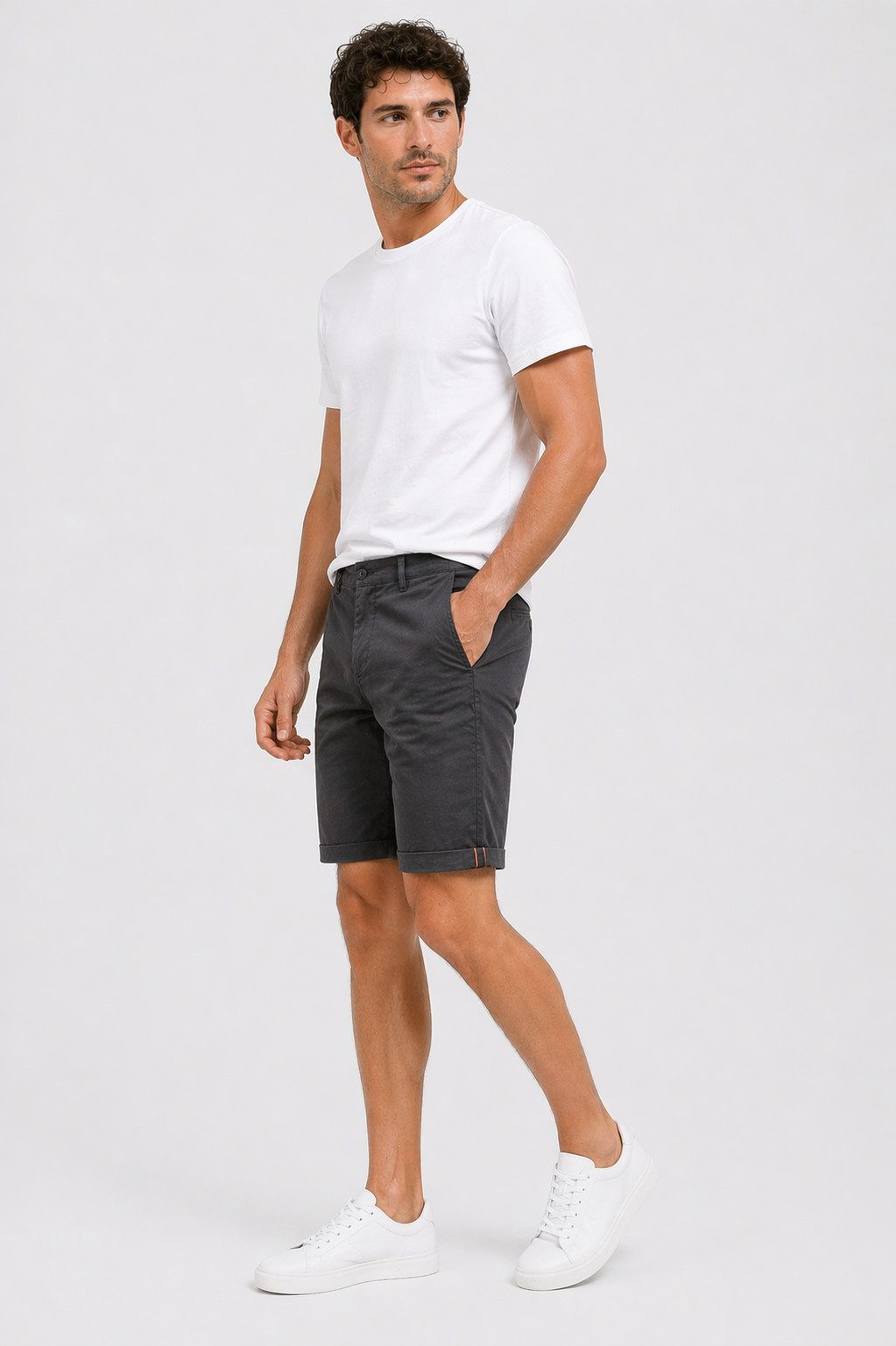 Smith & Solo Chinoshorts Kurze Hosen Herren, Baumwolle Shorts Männer Sommer Elasthan, Bermuda, Casual